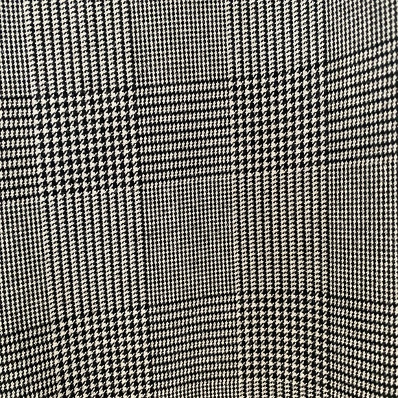 Houndstooth woven pants with cuffed hem - Picture 2 of 4